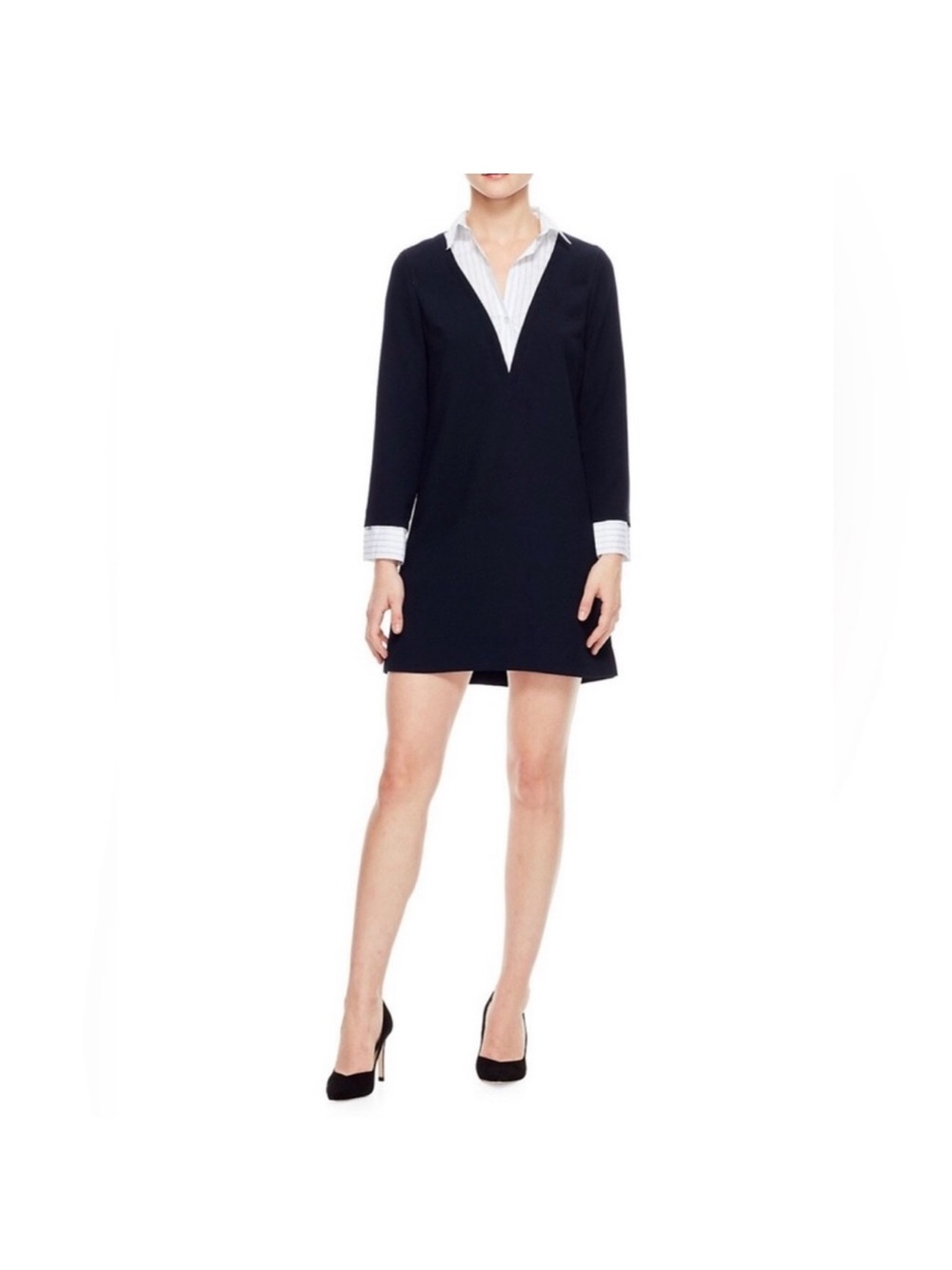 Sandro Paris Omerta Navy Knit Dress
